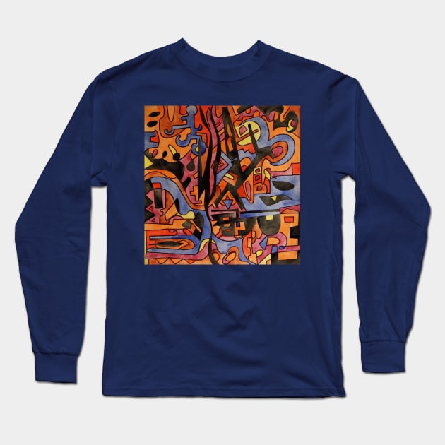 ee-yyi5`5=;. Long Sleeve T-Shirt by knolios